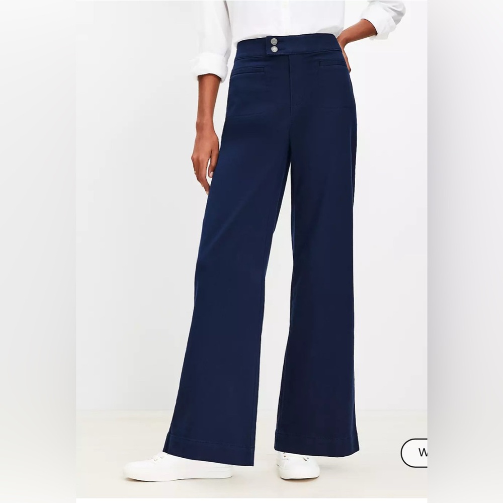 LOFT Palmer Wide Leg Pants